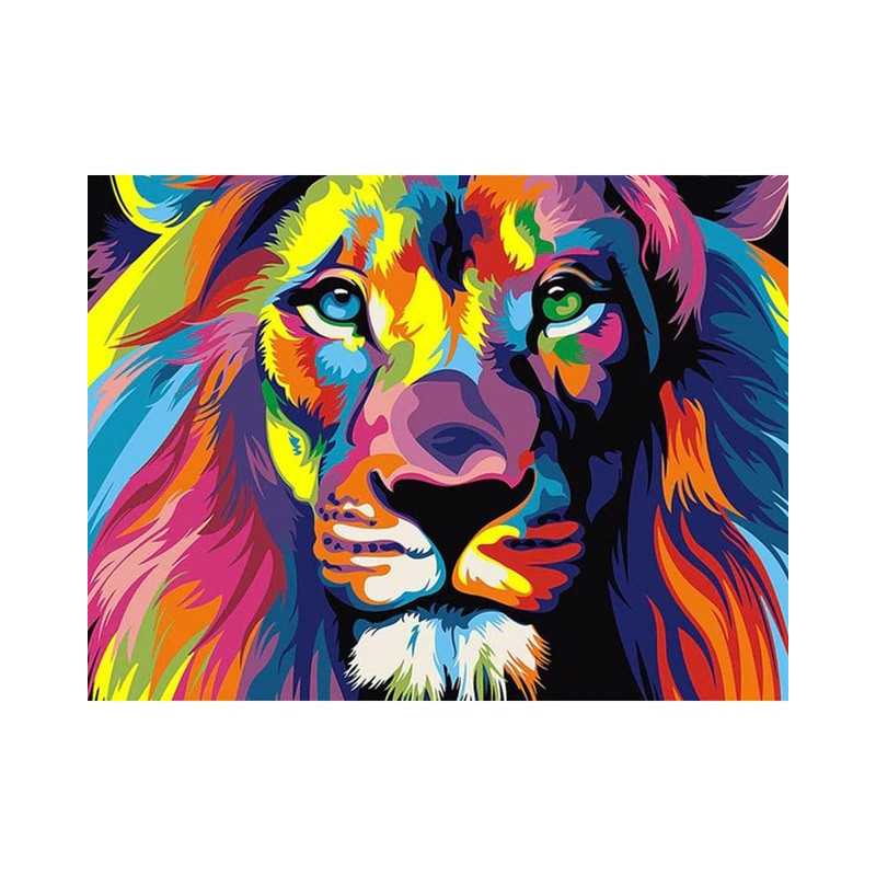 Lions & Tigers-Colourful lion- Vanaf 20,28 €