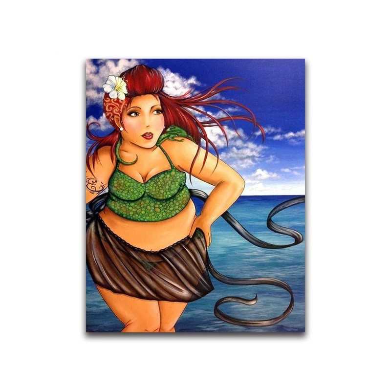 Personages - Vrouw met rood haar op het strand - Vanaf 13,08 €