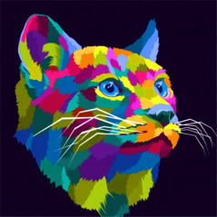 Katten-Kleurrijke felix kat- Vanaf 21,59 €