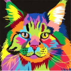 Katten-Kleurrijke mistigri cat- Vanaf 21,59 €