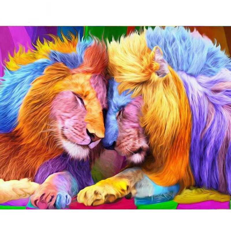 Leeuwen & Tijgers-paar leeuwen 3D- Vanaf 15,59 €