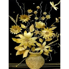 Bloemen-Zwarte en gele bloemen Yasmine- Vanaf 20,28 €