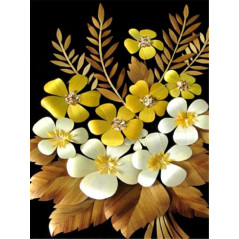 Bloemen-Zwarte en gele bloemen Inès- Vanaf 20,28 €