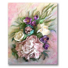 Bloemen-Roze bloemen en pioen Melanie- Vanaf 15,59 €
