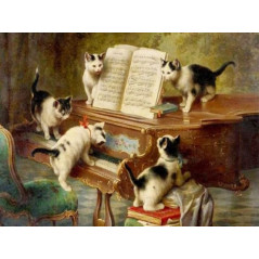 Muziekinstrumenten-piano met katten- vanaf 21,48 €