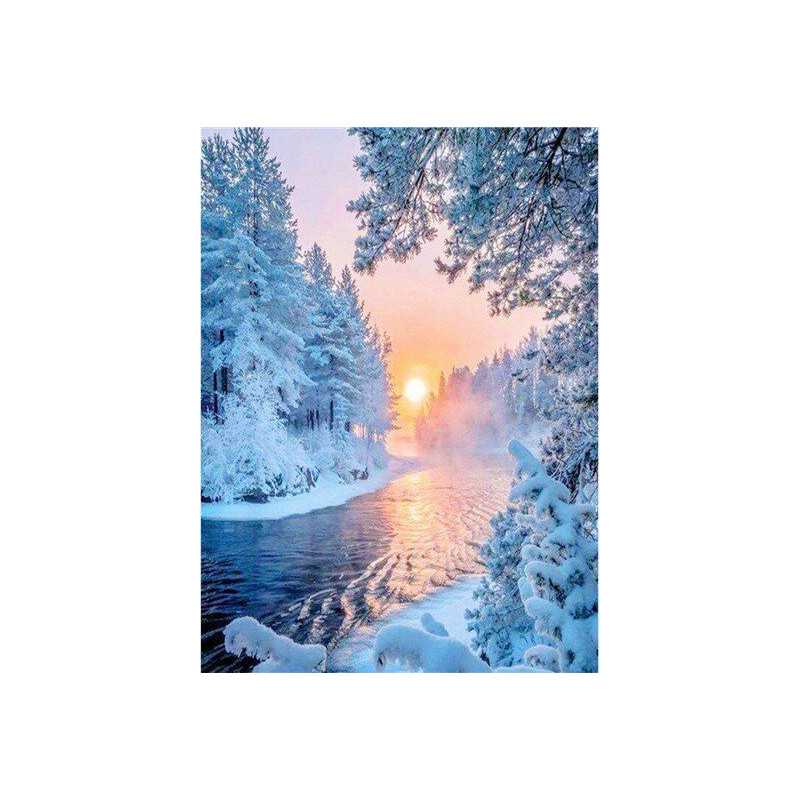 Bergen / Sneeuw / Winter-Winterlandschap Zonsondergang- Vanaf 20,28 €