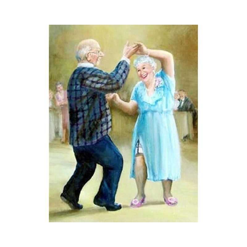 Bejaarde - Dansend bejaard paar - Vanaf € 20,28