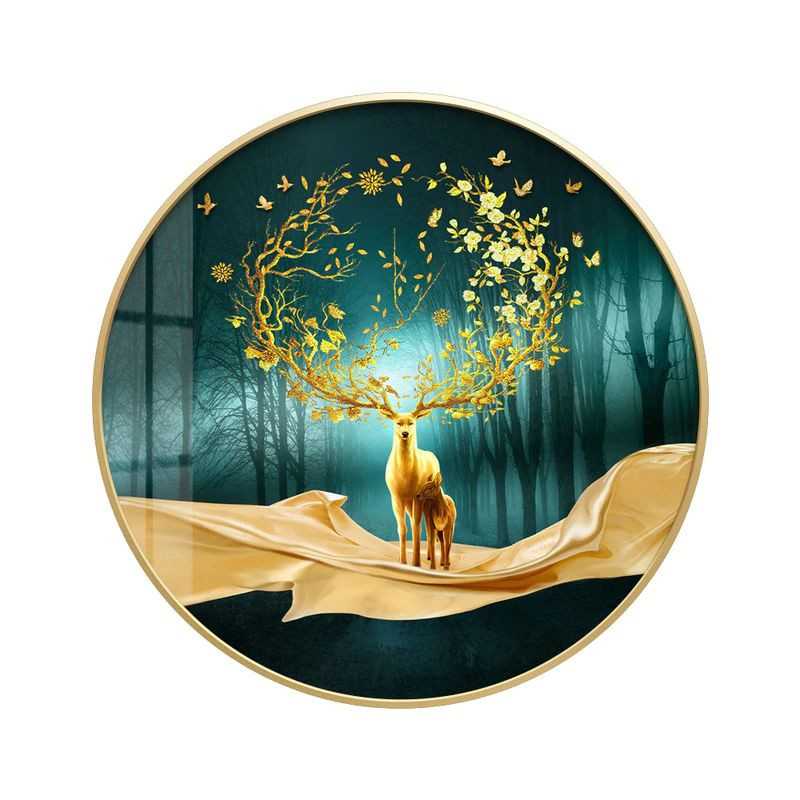 Elks-Elk Round Ormi Painting - Vanaf 31,08 €