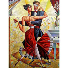Dames en heren - Danspaar in Picasso-stijl - Vanaf 20,28 €