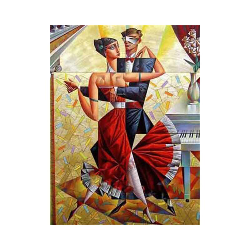 Dames en heren - Danspaar in Picasso-stijl - Vanaf 20,28 €
