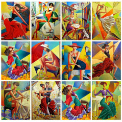 Dames en heren - Spaanse danseres in Picasso-stijl - vanaf 20,28 €