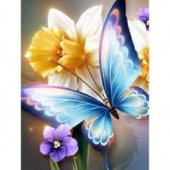 Vlinders-bloemen en vlinder 3D kleur J- Vanaf 16,90 €